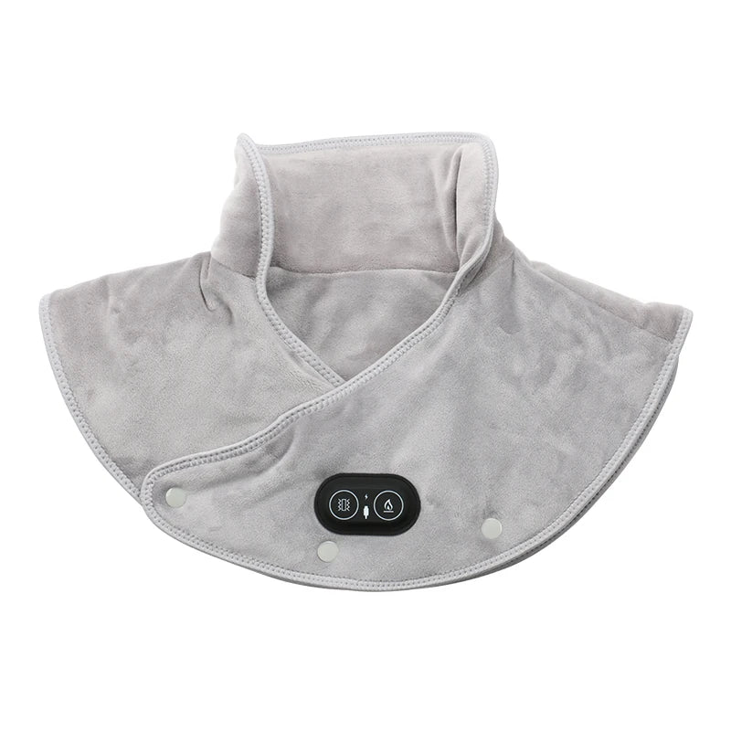 Electric Heating Neck & Shoulder Massager – USB Pain Relief Pad