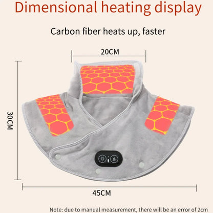 Electric Heating Neck & Shoulder Massager – USB Pain Relief Pad